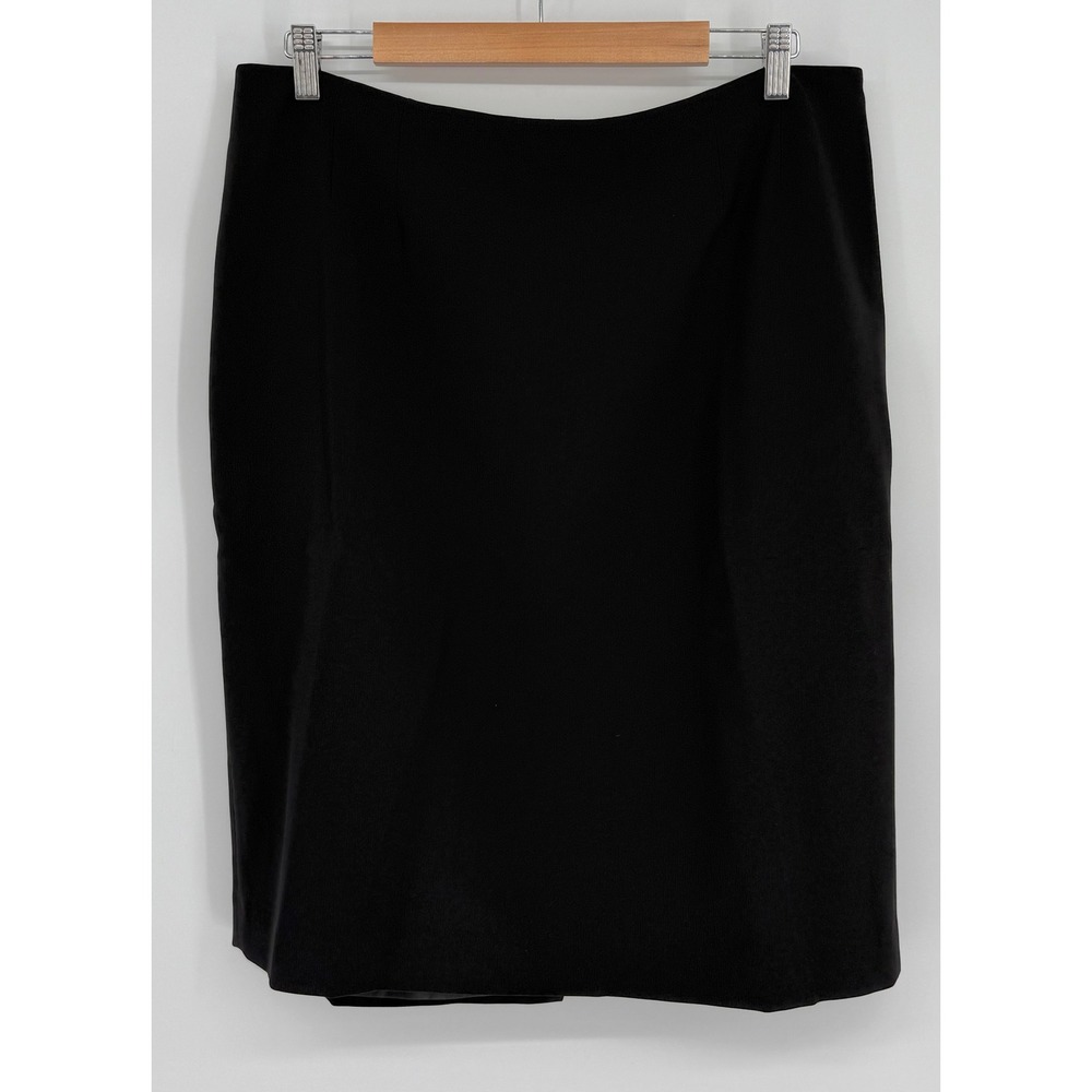 Black Label by Evan-Picone Womens Black Pencil Skirt Essentials Sz 14